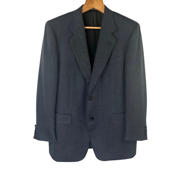 Canali Other - Canali Blazer Sport Coat‎ Blue Wool Cashmere Made in Italy 2 Button Mens 54R